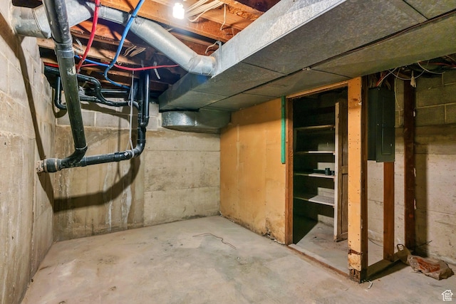 195 E 200 S, Nephi, UT 84648 - unfinished below grade area with electric panel
