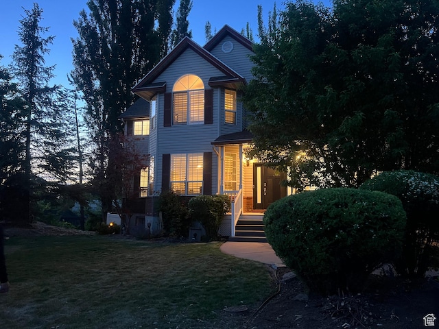1107 E 1625 N, North Logan, UT 84341 - view of front facade featuring a front yard
