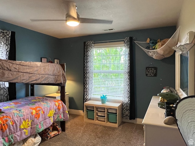 1107 E 1625 N, North Logan, UT 84341 - bedroom featuring carpet, baseboards, and a ceiling fan