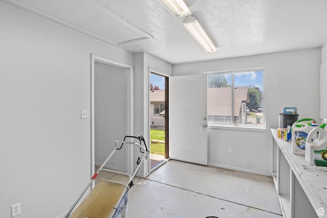 1522 W 1200 N, Layton, UT 84041 - interior space with attic access and a textured ceiling