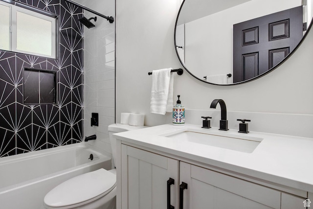 8485 S 1575 E, Sandy, UT 84093 - full bathroom featuring vanity, toilet, and bathtub / shower combination