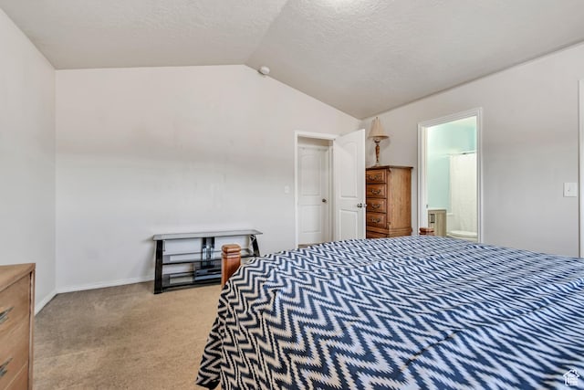 8465 S 1670 W, West Jordan, UT 84088 - carpeted bedroom with lofted ceiling, a textured ceiling, and ensuite bathroom