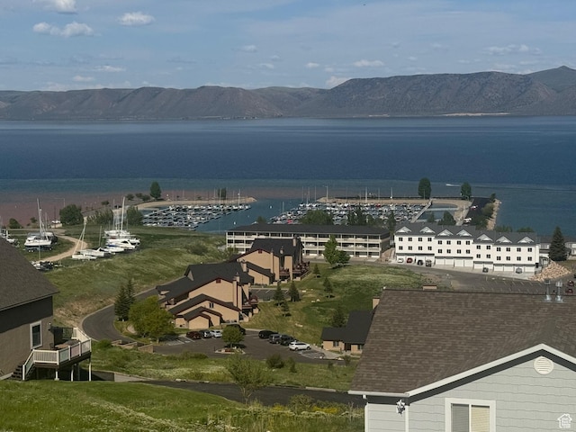 941 N Newberg Pl Unit 2, Garden City, UT 84028 - drone / aerial view of a water and mountain view