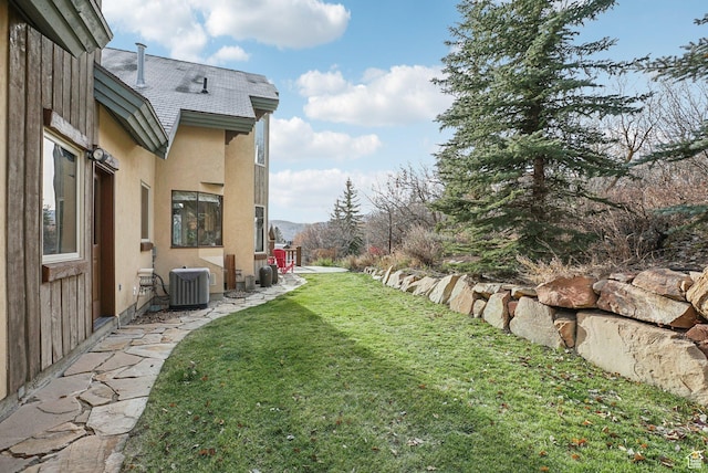 3239 Mountain Top Ln, Park City, UT 84060 - view of grassy yard featuring central air condition unit