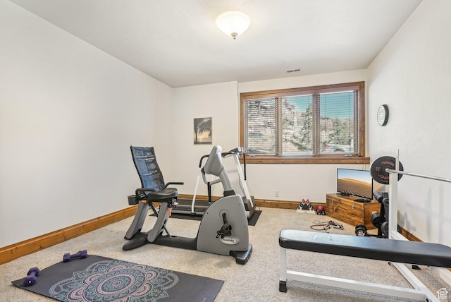 3239 Mountain Top Ln, Park City, UT 84060 - exercise room featuring baseboards and carpet