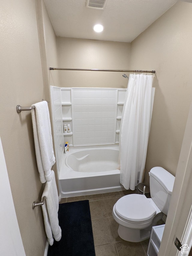 1043 Canyon Meadow Dr Unit 2, Provo, UT 84606 - full bathroom with toilet, shower / tub combo with curtain, and tile patterned flooring