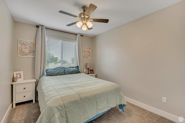 8831 W Digger Ln S, Magna, UT 84044 - bedroom with carpet floors, baseboards, and a ceiling fan