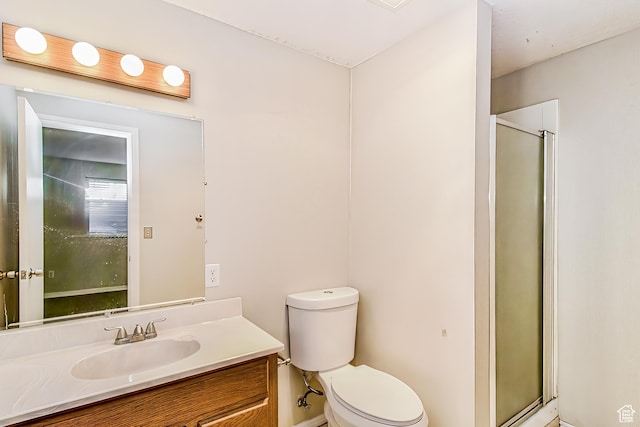 2802 W 4375 S, Roy, UT 84067 - full bath with vanity, toilet, a shower stall, and baseboards