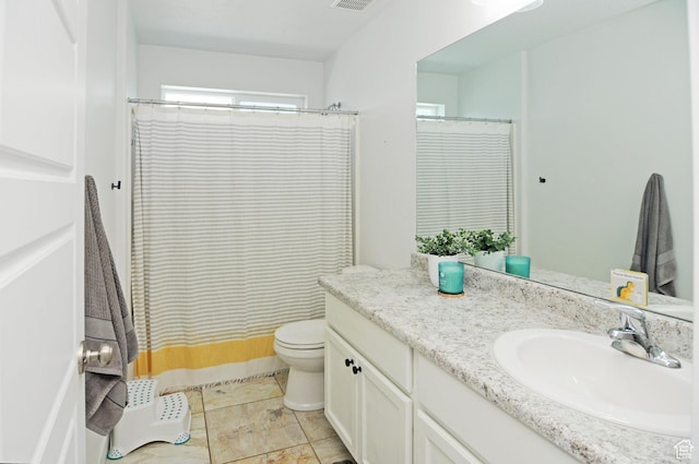 3639 S Clearwater Way, Syracuse, UT 84075 - full bathroom featuring vanity, toilet, and a shower with shower curtain