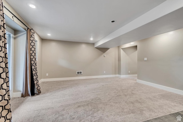 1498 W Mule Train Dr, Bluffdale, UT 84065 - finished basement with carpet floors, recessed lighting, and baseboards