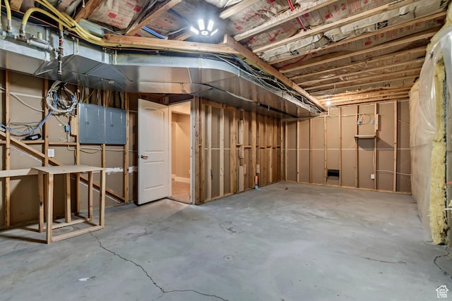 1498 W Mule Train Dr, Bluffdale, UT 84065 - unfinished basement featuring electric panel