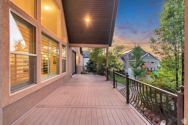 1498 W Mule Train Dr, Bluffdale, UT 84065 - view of deck at dusk