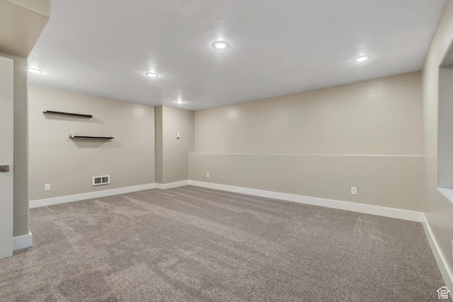 1498 W Mule Train Dr, Bluffdale, UT 84065 - finished basement featuring carpet, recessed lighting, and baseboards