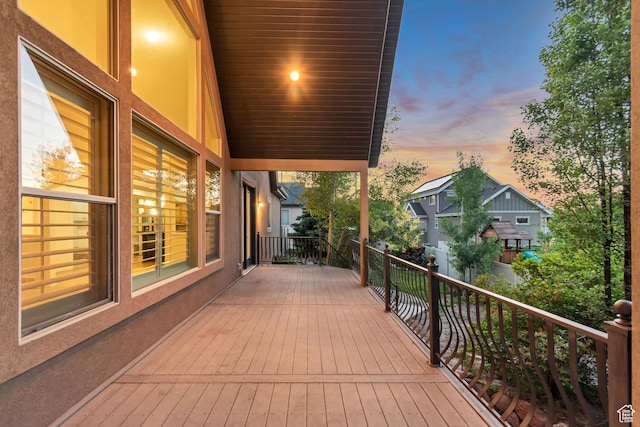 1498 W Mule Train Dr, Bluffdale, UT 84065 - view of deck at dusk