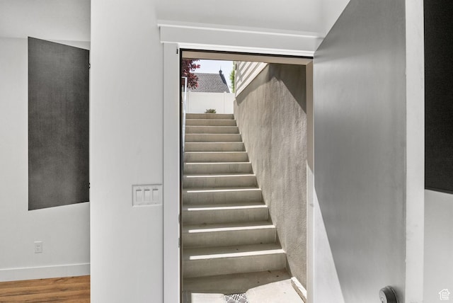 12612 S Starlite Hill Ln W, Herriman, UT 84096 - stairway with baseboards and wood finished floors