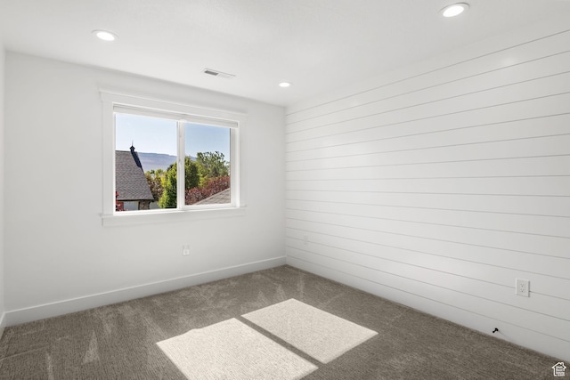 12612 S Starlite Hill Ln W, Herriman, UT 84096 - spare room featuring carpet, recessed lighting, and baseboards