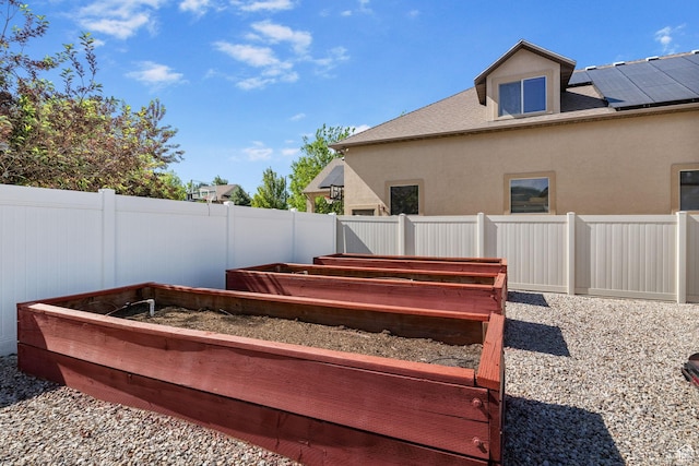 12612 S Starlite Hill Ln W, Herriman, UT 84096 - fenced backyard with a garden