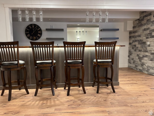 12612 S Starlite Hill Ln W, Herriman, UT 84096 - indoor dry bar featuring wood finished floors and baseboards