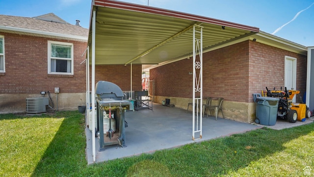 3711 Eccles E, Ogden, UT 84403 - view of patio with central AC unit and grilling area