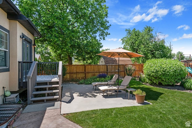 128 W 8600 S, Midvale, UT 84047 - view of yard with a patio area