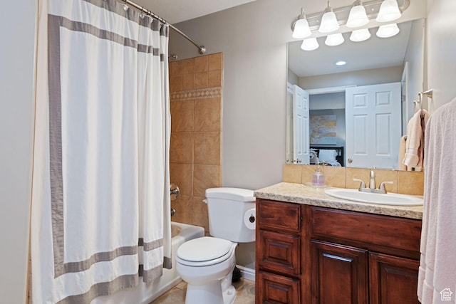 128 W 8600 S, Midvale, UT 84047 - full bath with vanity, shower / tub combo, and toilet