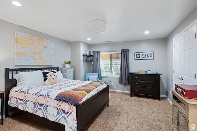 128 W 8600 S, Midvale, UT 84047 - carpeted bedroom featuring baseboards and recessed lighting