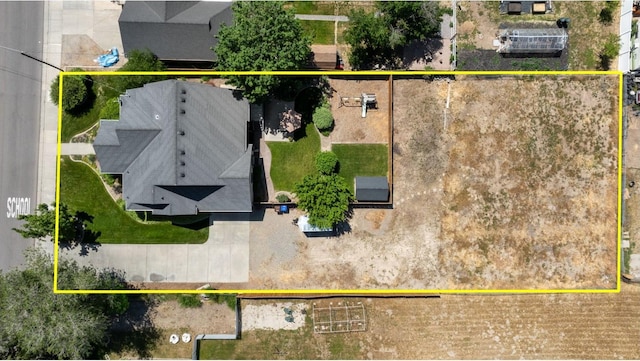 128 W 8600 S, Midvale, UT 84047 - aerial overview of property's location featuring property boundaries highlighted