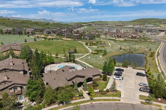760 W Holliday Dr, Kamas, UT 84036 - aerial overview of property's location featuring nearby suburban area and a water and mountain view