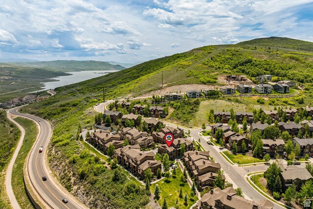 760 W Holliday Dr, Kamas, UT 84036 - aerial view of residential area with a water and mountain view