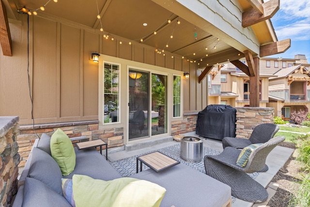760 W Holliday Dr, Kamas, UT 84036 - view of patio with a grill and an outdoor hangout area