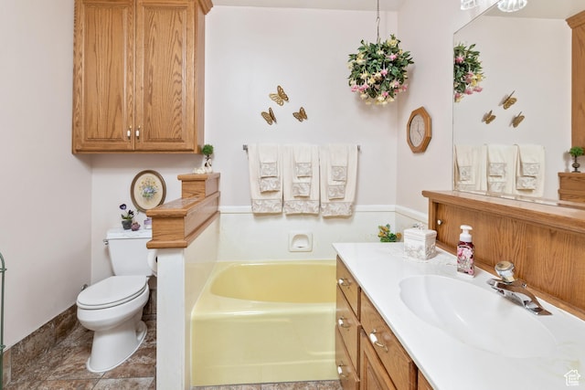 102 S 1000 W, Tremonton, UT 84337 - bathroom featuring a bath, toilet, and vanity