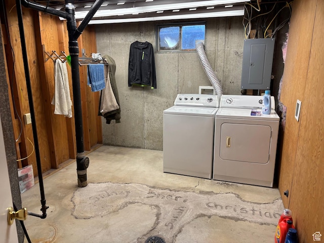 230 S 700 E, Orem, UT 84097 - laundry room with electric panel and separate washer and dryer