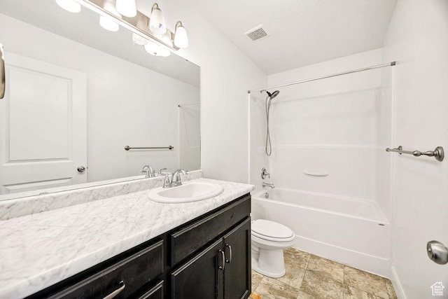 763 W 1060 S, Logan, UT 84321 - full bath with vanity, bathing tub / shower combination, toilet, and stone finish flooring