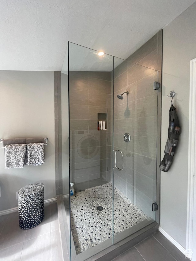 3599 E Oakview Dr, Millcreek, UT 84124 - full bath with tile patterned flooring and a shower stall