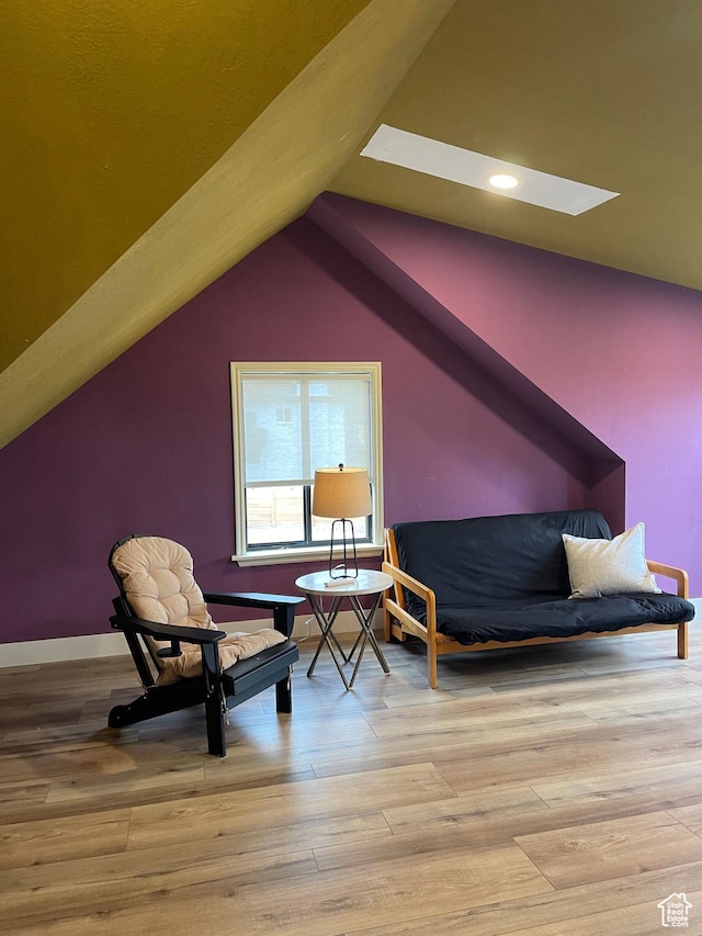 3599 E Oakview Dr, Millcreek, UT 84124 - sitting room with lofted ceiling, wood finished floors, and recessed lighting