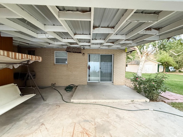 1066 Beecher Ave, Brigham City, UT 84302 - view of patio / terrace featuring an outdoor structure