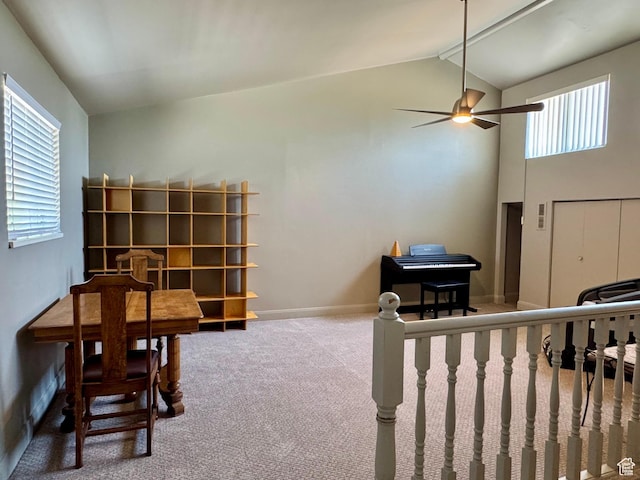 160 W 100 S, Fillmore, UT 84631 - carpeted bedroom featuring high vaulted ceiling and baseboards
