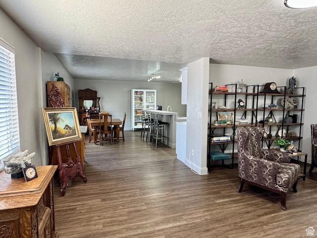 160 W 100 S, Fillmore, UT 84631 - living area featuring wood finished floors and a textured ceiling