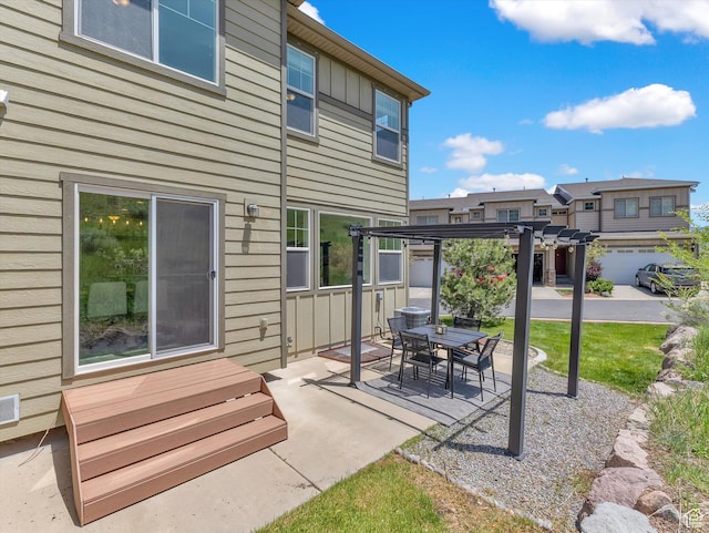 2286 E Deer Park Ln, Draper, UT 84020 - view of patio / terrace featuring a pergola