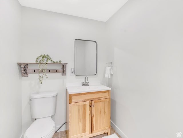 2286 E Deer Park Ln, Draper, UT 84020 - half bath with vanity, toilet, and baseboards