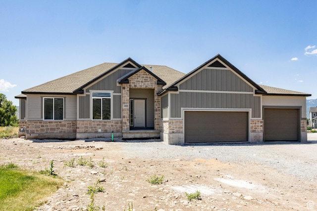 1928 E 540 S, Heber City, UT 84032 - craftsman inspired home with stone siding, an attached garage, and a shingled roof