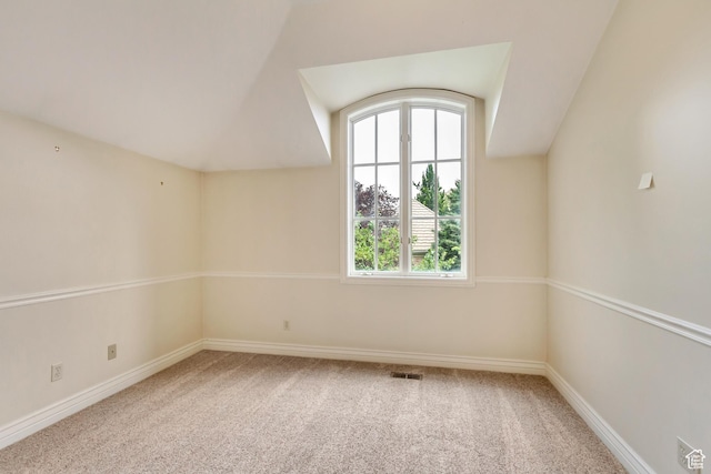 4234 N Vintage Cir, Provo, UT 84604 - empty room with carpet floors, lofted ceiling, and baseboards