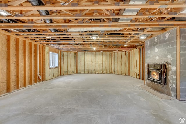 4234 N Vintage Cir, Provo, UT 84604 - below grade area featuring a lit fireplace