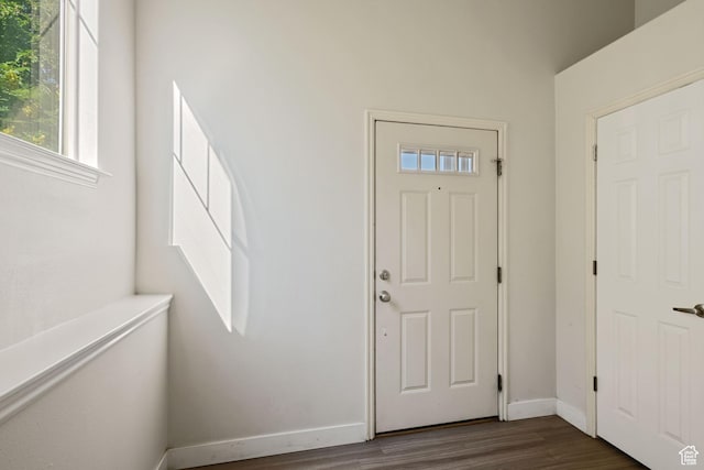 1389 S Alpine Way, Provo, UT 84606 - foyer featuring dark wood-type flooring and baseboards
