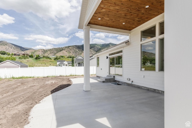 435 E 200 N, Millville, UT 84326 - view of patio / terrace featuring a mountain view