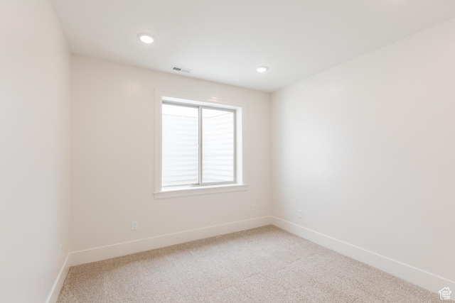 435 E 200 N, Millville, UT 84326 - empty room with baseboards, light carpet, and recessed lighting