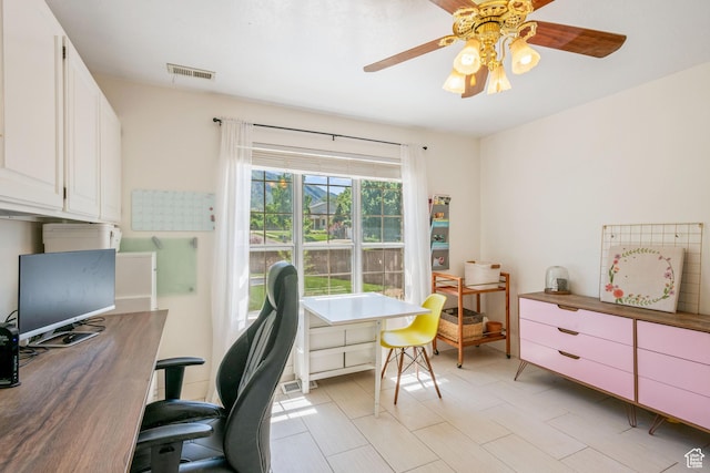 960 N E View Dr, Alpine, UT 84004 - home office with ceiling fan