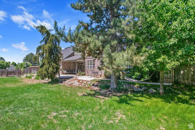 960 N E View Dr, Alpine, UT 84004 - view of yard with a patio