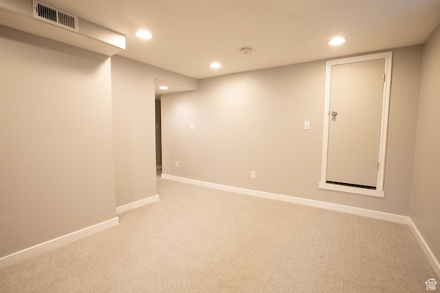 1438 E Woodland Ave S, Millcreek, UT 84106 - finished basement with light colored carpet and recessed lighting