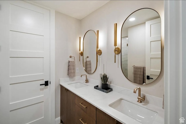 1040 S Summit Creek Dr, Woodland Hills, UT 84653 - full bathroom with double vanity